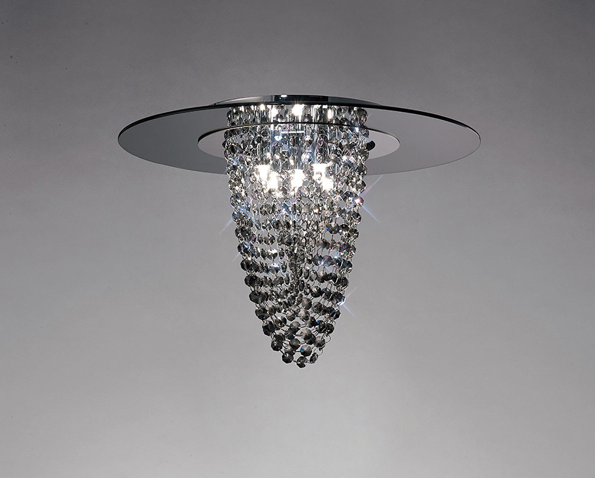 Oberon Crystal Ceiling Lights Diyas Flush Crystal Fittings